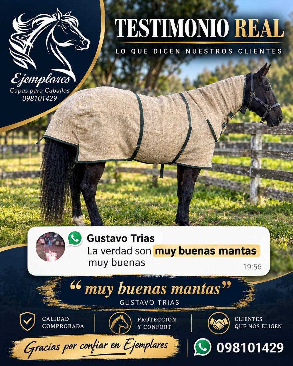 Testimonio de Gustavo Trías: “Muy buenas mantas”