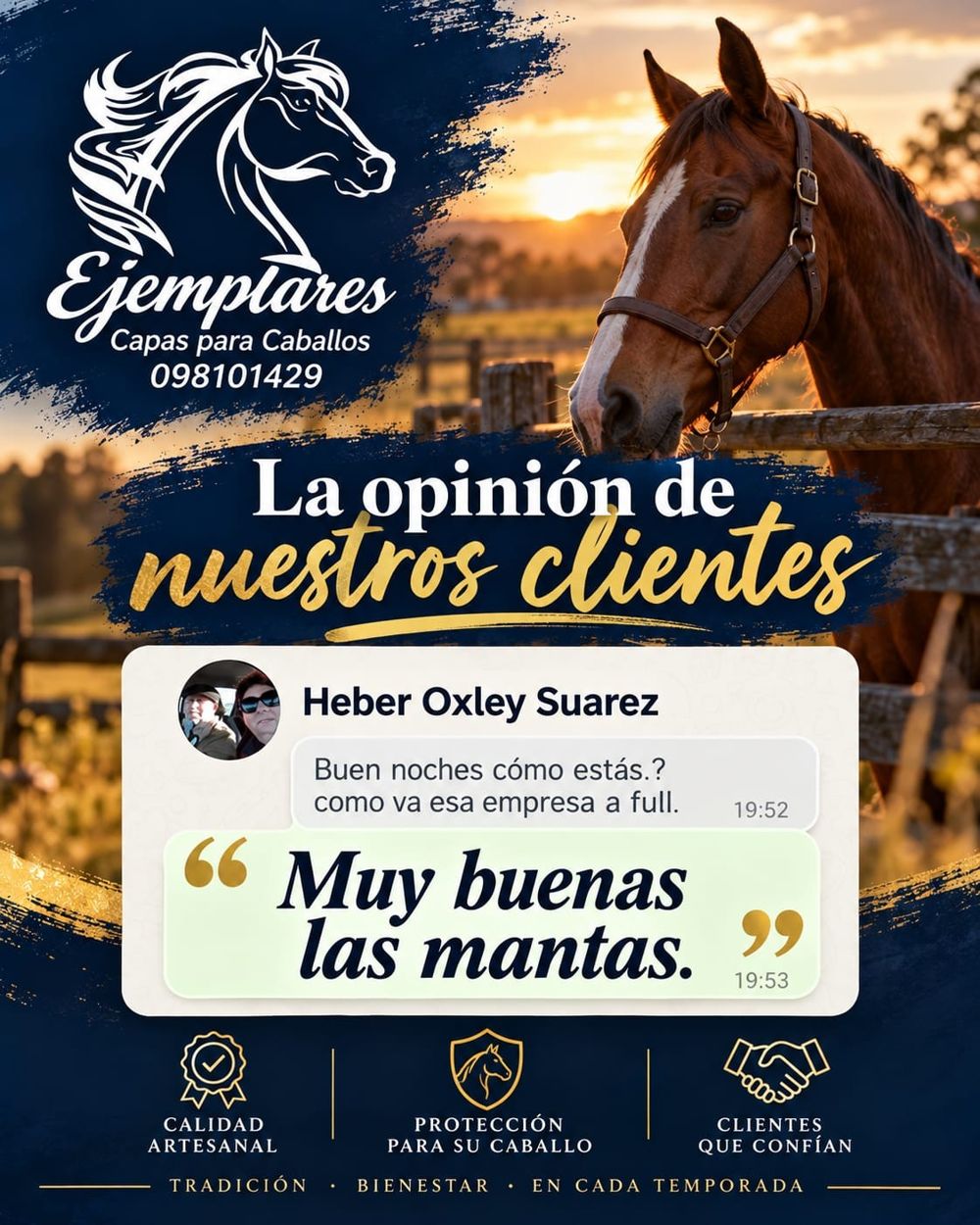 Testimonio de Heber Oxley Suárez: “Muy buenas las mantas”